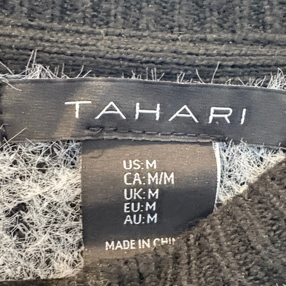 Tahari Black and White Houndstooth Sweater - Picture 3 of 6